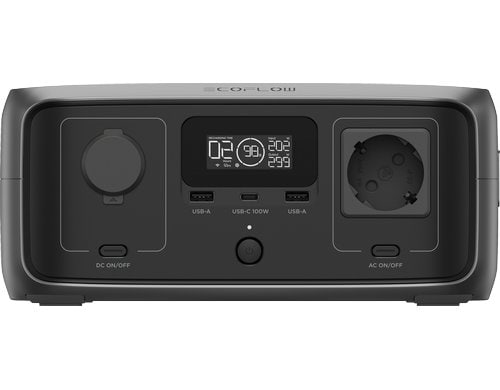 EcoFlow RIVER 3 (UPS) + 45W Solar Panel (Type-C) CH-Konform Schwarz