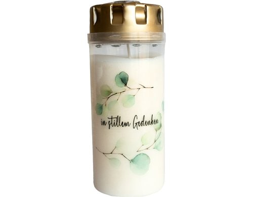 Herzog Grabkerze in stillen Gedenken Brenndauer ca.4 Tage, 6x15 cm (DxH)