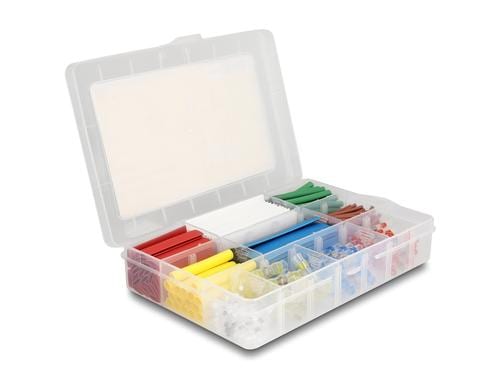 Delock Schrumpfschlauch Sortimentsbox 308-teilig mit Lötdrahtverbinder, farbig