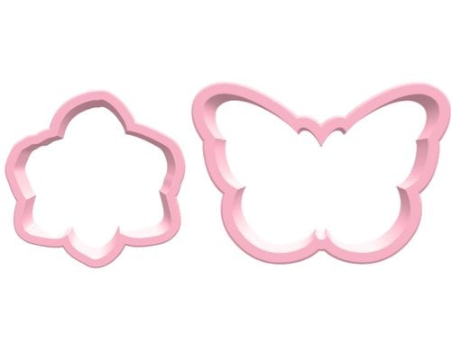 Backshop Ausstechformen Orchidee&Butterfly Set 2 Stk