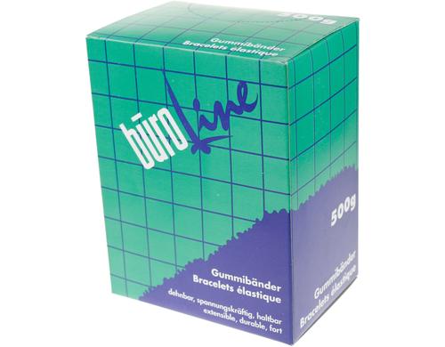 Büroline Gummibänder 1.3 mm x 30 mm braun ø  20mm, 500 g,  3760 Stück