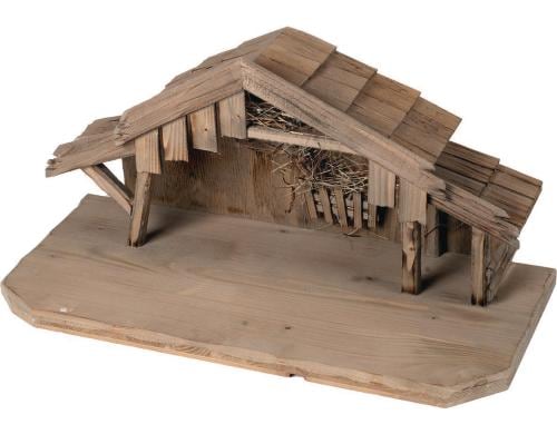 Botanic Haus Krippen Stall Bern gross 55x25x26.5 Figuren 12-14
