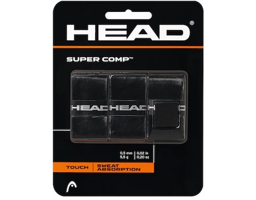 HEAD Tennis Grip Super Comp 3er-Pack Overgrip, black