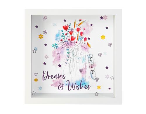 Goldbuch Wunscherfüller Wünsche MDF, Glas, 18 x 18 x 5 cm