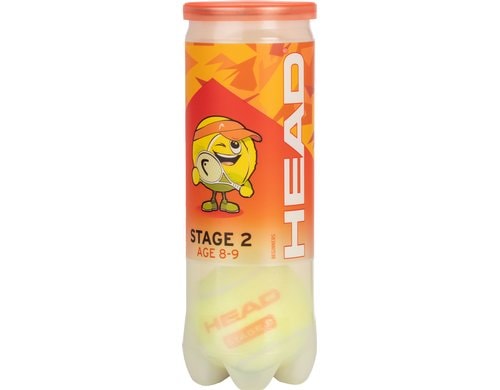 HEAD Tennisbälle Stage 2 3er-Pack Dose, 3 Bälle