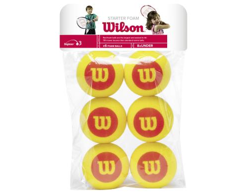 Wilson Tennis Bälle Starter Foam 6er-Pack