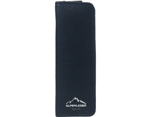 Alpenleder Stiftemäppchen ZWOA Lederfarbe nera notte