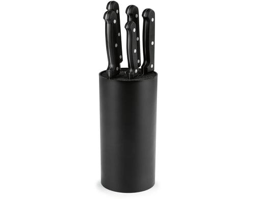 GOURMETmaxx Messerset mit Messerblock 6-Teilig, Edelstahl, Kochmesser, Brotmesser