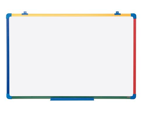 Bi-Office Weisswandtafel für Kinder 600x450 mit buntem Kunststoffrahmen