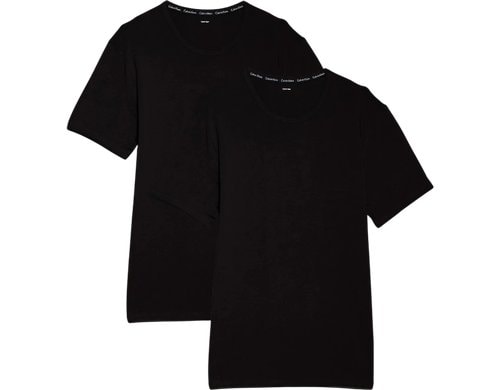 Calvin Klein 2P S/S Crew Neck Black, L