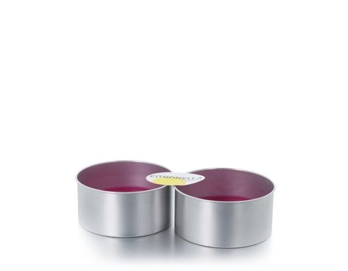 Balthasar Outdoorkerze Citronella Mini 10x4.5 cm, Blackberry, 2 Stück