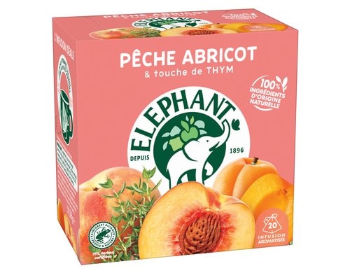 Eléphant Infusion Péche Abricot 20 Stück