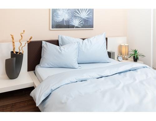 COCON Kissenbezug Perkal 2 Stk., 50x70 cm, hellblau