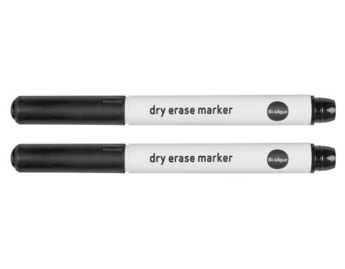 Bi-Office Glassboard-Marker schwarz 2er