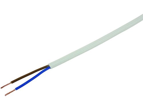 Installationskabel TD 2x 1.0mm2 weiss, 20m