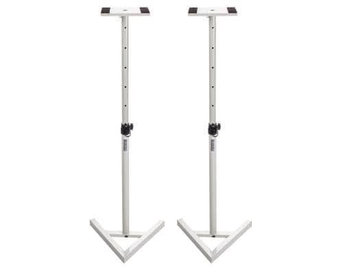 Bemero SMS-9040WH Studiomonitorstativ Paar Für Nahfeldmonitore, Höhe: 690-1300mm, Paar