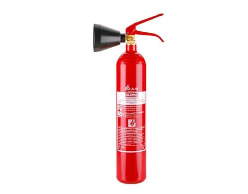 K.A.B GLORIA Feuerlöscher Kohlendioxid Brandklasse BC, 2 Kg