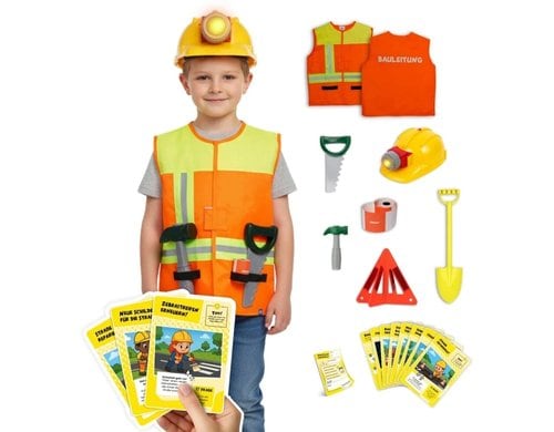Baustellen-Rollenspiel-Set 9-Teilig