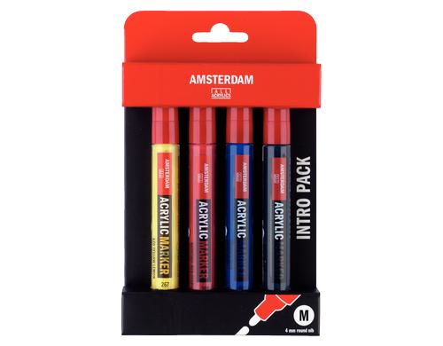 Amsterdam Acrylmarker Basic Set 4 Stück