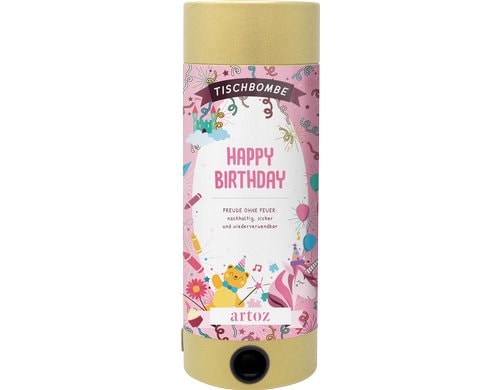 Artoz Tischbombe ohne Anzünden Geburtstag Girl