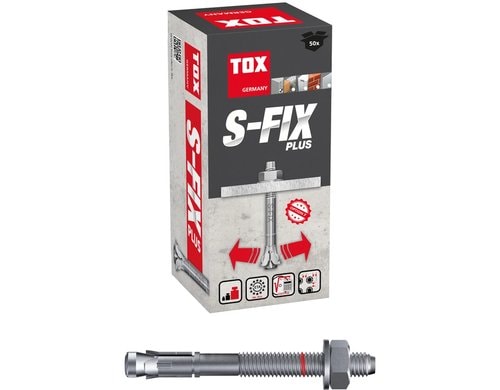 Bolzenanker S-Fix Plus M10x100/20+33 mm