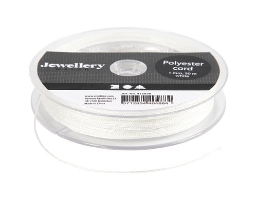 Creativ Company Polyesterschnur 1 mm weiss 50 m