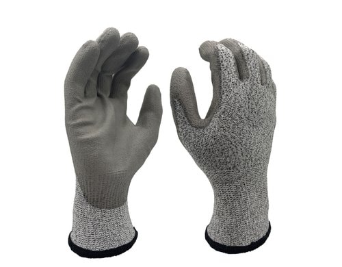 FTM Arbeitshandschuh Grösse 10/XL, sz-ws, schnittfest, 12er Set