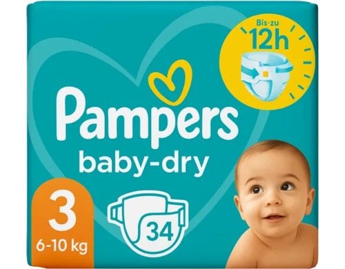Pampers Baby Dry Windeln Gr.3 6-10kg / 34 Stück