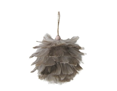 Chalet Aufhänger Federball 12cm braun/grau