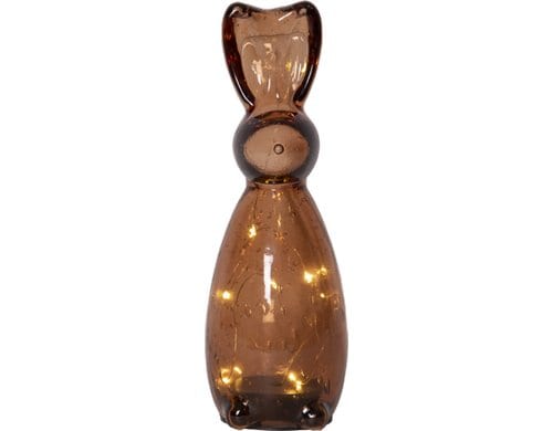 Star Trading Tischdekoration Hase Harry LED Warmweiss, Timer, exkl. 2x AAA Batterie