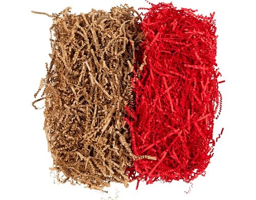 Creativ Company Füllmaterial Papierstreifen, 100g, braun-rot