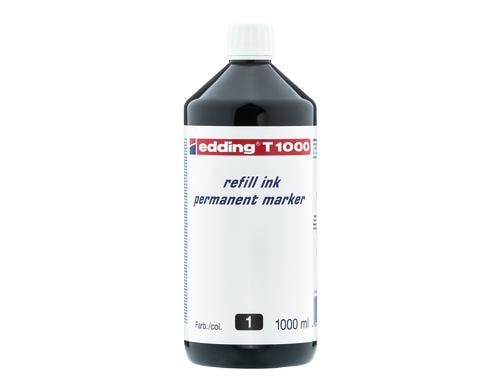 Edding Nachfülltusche T-25 / T-100 / T-1000 1000 ml, schwarz