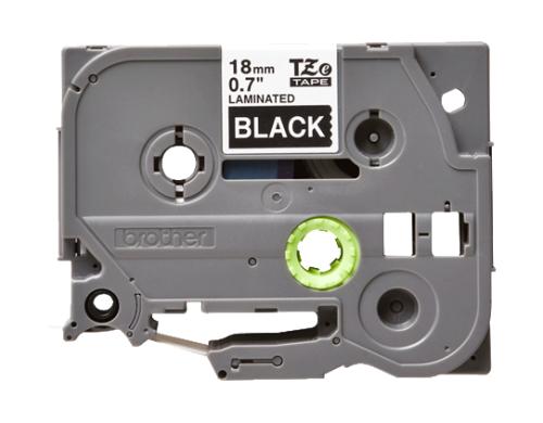 Brother P-touch Farbband TZE345 laminiert, weiss auf Schwarz, 18mm 8m