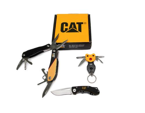 CAT Klappmesser 105967 mit LED-Schlüsselanhänger