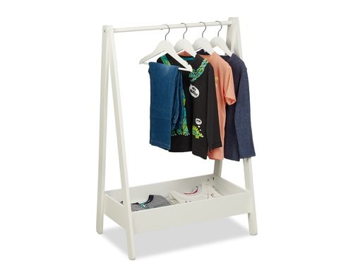 relaxdays Kindergarderobe Weiss