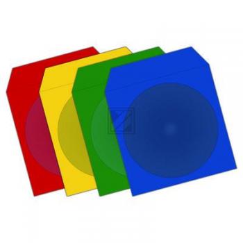 CD/DVD Papierhüllen farbig mit Sichtfenster 100 Stück