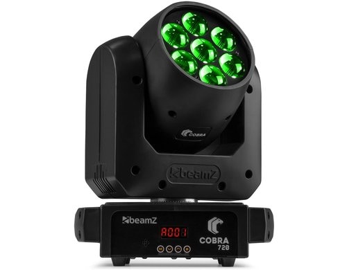 BeamZ COBRA 712 Moving Head Wash, LED, Zoom, 7x20W, RGBW