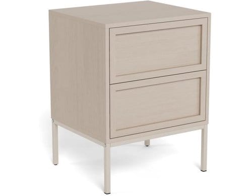 AC Design Nachttisch Palmdale Grau,  45.6x40x61 cm