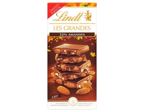 LES GRANDES Tafelschokolade Dunkel Mandel 150g