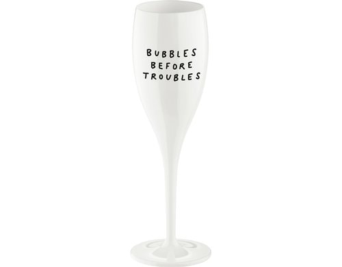 Koziol Sektglas Cheers Bubbles cotton white, 100 ml