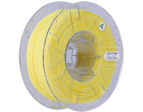 Creality Filament PLA Luminous Gelb 1.7mm, Leuchtfilament, Leuchtet im Dunkeln