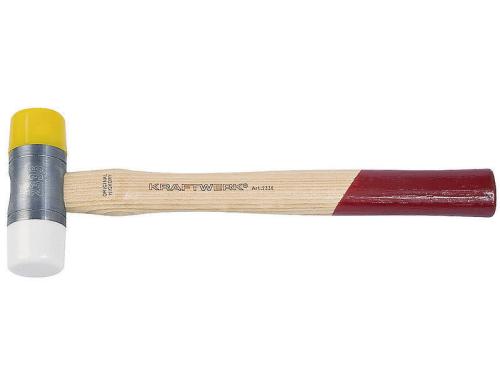 Kraftwerk 2336 DIN-Schlosserhammer Plastikhammer 35 mm Nylon-/PU-Köpfe
