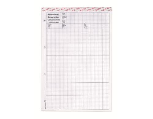 Elco Notizblock A4 Besprechung, 5 Blöcke 80g/m2,hochweiss, 4-Fach gelocht
