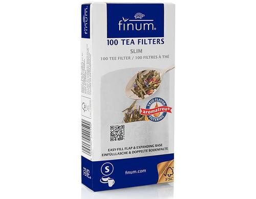 Finum Tee Filter S 100 Stück, 75 x 155 mm