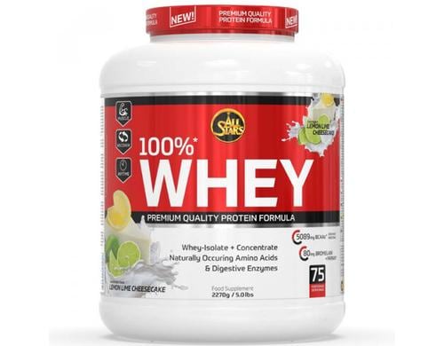 All Stars Whey Protein 100 % Lemon Lime Cheesecake Dose: 2270 g