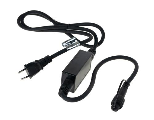 Star Trading SystLED Netzkabel Start,1.8m Netzkabel mit Trafo, schwarz, zu System LED