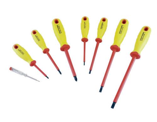 Kraftwerk 3157 Elektrik-Schraubendrehersatz 8-teilig