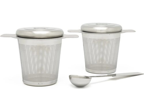 BREDEMEIJER Teefilter 2 Stück Inox mit Masslöffel