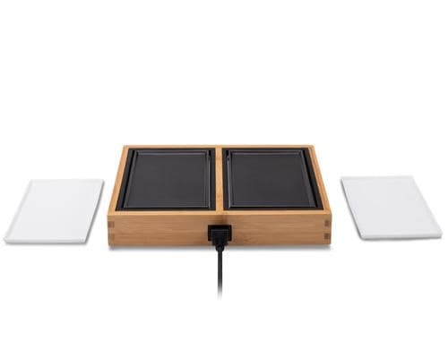 Koenig Tischgrill Dinner for 2 230W, 2 Grillplatten, Kabellänge 2m, 2 Tell