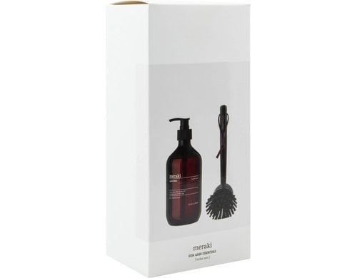 meraki Geschenkbox Herbal Nest, 2er Set Spülmittel 490 ml und Spülbürste